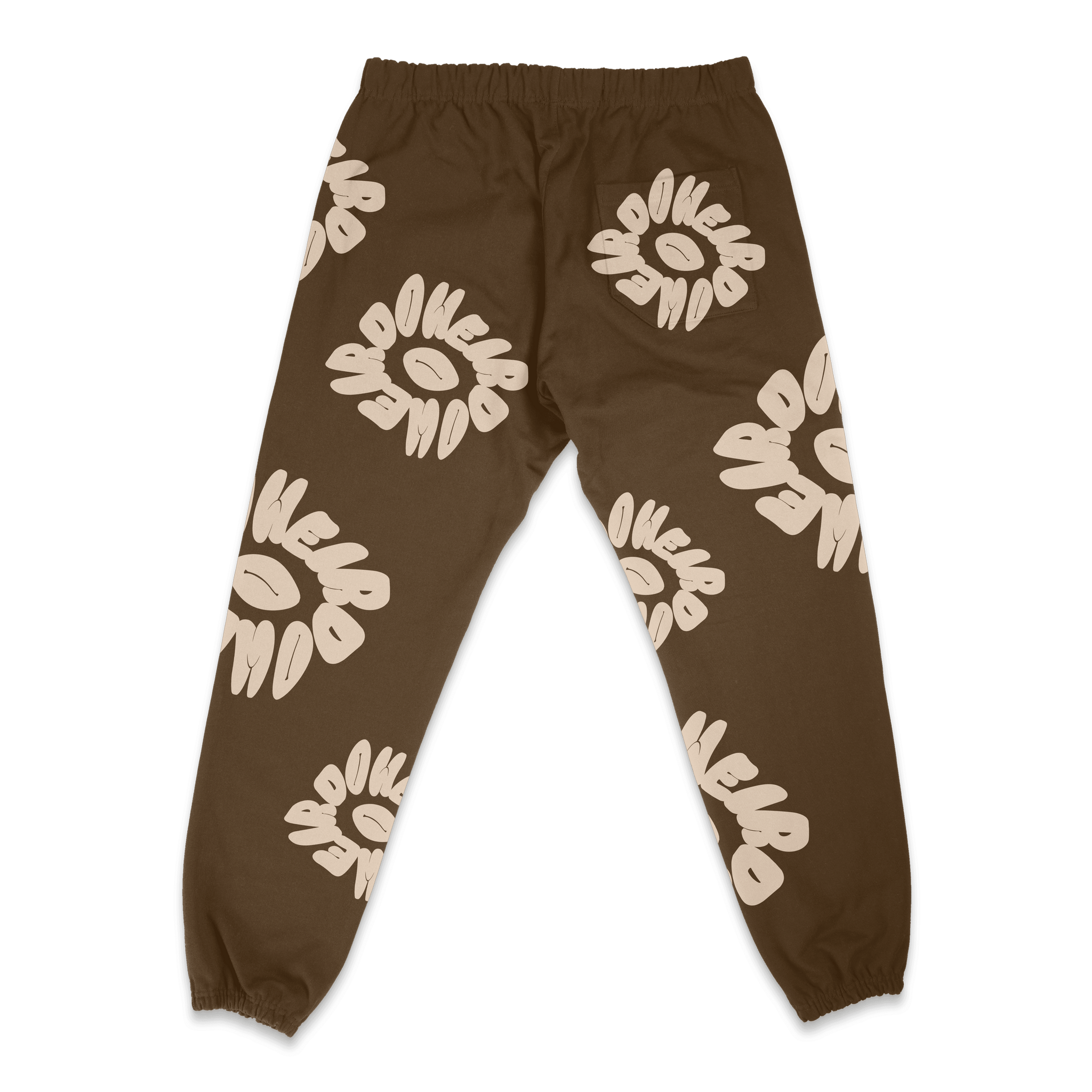 Weirdo Wreath Sweatpants (Brown) - The WEiRDO Studio
