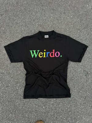 Times New Roman Multi Color Heavyweight Tshirt (Acid Wash Black)