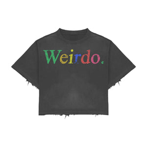 Times New Roman Multi Color Heavyweight Tshirt (Acid Wash Grey)