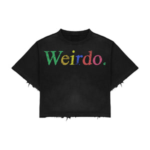 Times New Roman Multi Color Heavyweight Tshirt (Acid Wash Black)