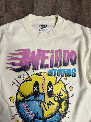 Weirdo Studios Heavyweight T-Shirt (Cream) - The WEiRDO Studio